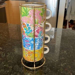Lilly Pulitzer for Target stacking mugs